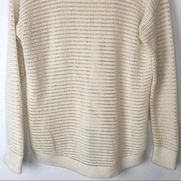 EUC Madewell Ivory Northshors Open Knit Pullover - Picture 8 of 10